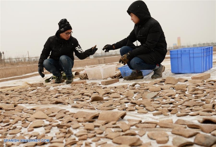 Arqueólogos de la provincia noroccidental china de Shaanxi han desenterrado las ruinas de un edificio gubernamental del que se cree que pudo ser un departamento musical de la dinastía Qin (221-207 a.C.).